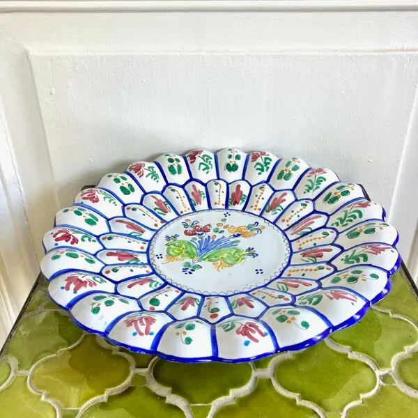 Illustration numéro 4 du produit Plat coupe céramique décorative vintage