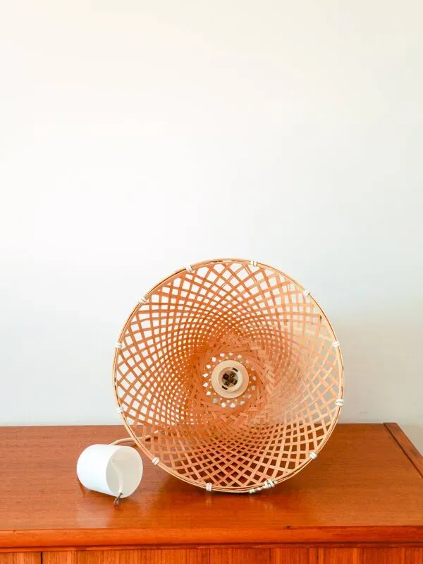 Illustration numéro 4 du produit Suspension en rotin