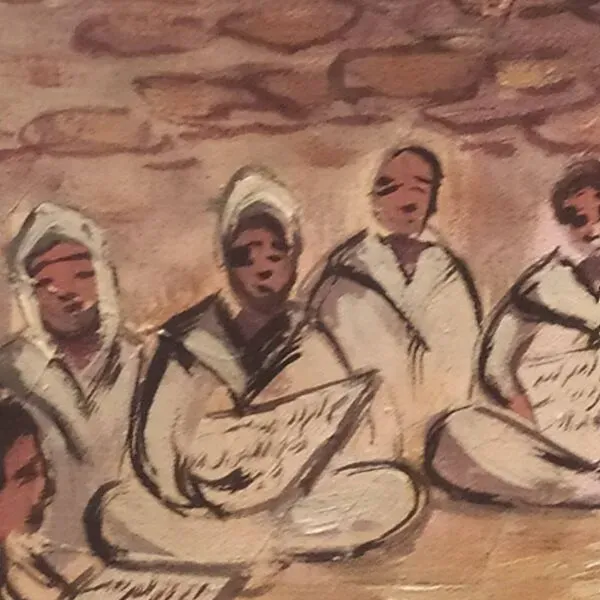 Illustration numéro 4 du produit huile sur toile orientaliste signée Lakroune