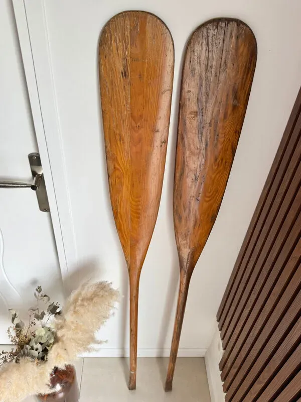 Illustration numéro 4 du produit Paire de pagaies en bois massif
