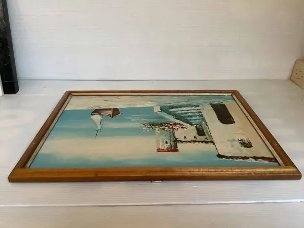 Illustration numéro 4 du produit Tableau paysage de bord de mer huile sur panneau