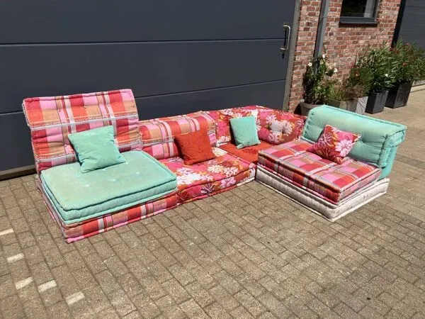 Illustration numéro 4 du produit Roche bobois mah jong kenzo takada 10 elementen topstaat!!