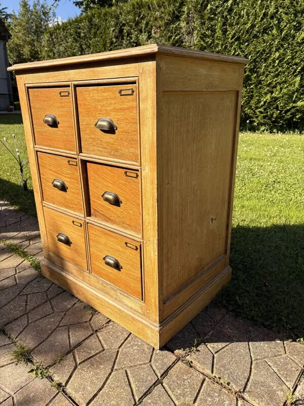 Illustration numéro 4 du produit Commode 6 tiroirs meuble de métier