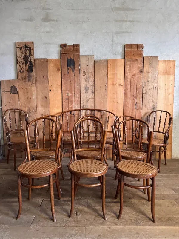 Illustration numéro 4 du produit Ensemble de salon bistrot en bois courbé fin XIXᵉ siècle début XX eme