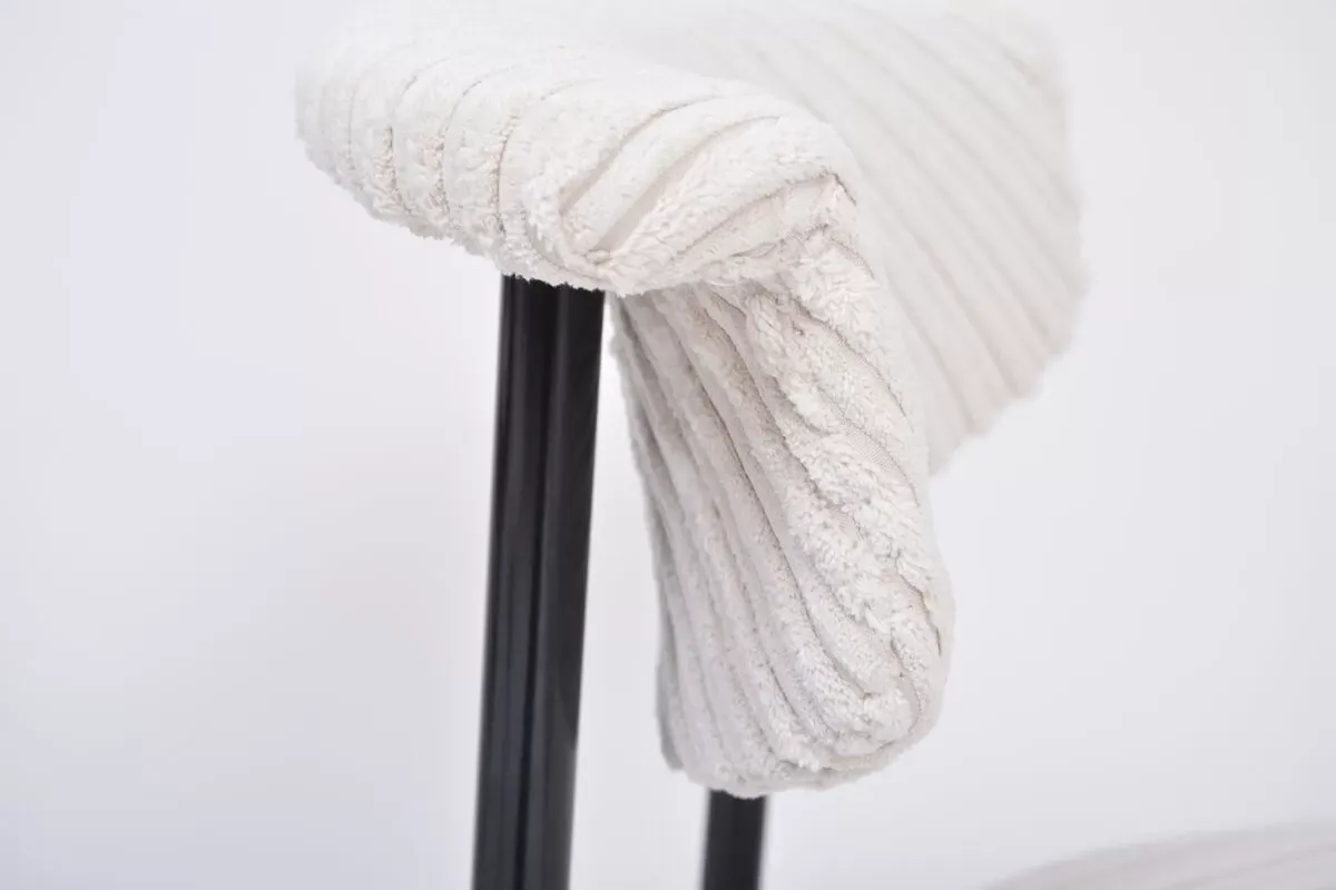 Illustration numéro 4 du produit Ensemble de trois chaises hollandaises blanches Alpha conçues par Rudolf Wolf, années 1960