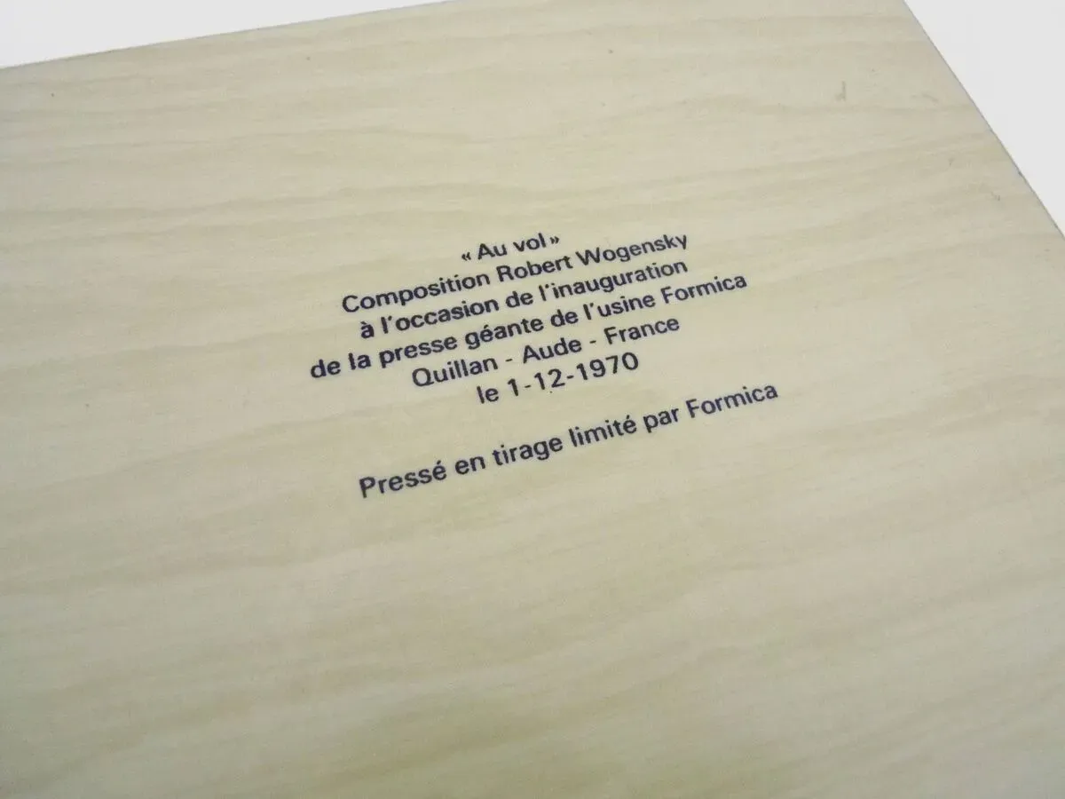 Illustration numéro 4 du produit Robert wogensky (1919-2019) - au vol. tableau pressé en tirage limité