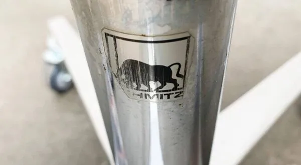 Illustration numéro 4 du produit Tabouret de bureau pivotant industriel allemand du milieu du siècle par Schmitz, années 1960