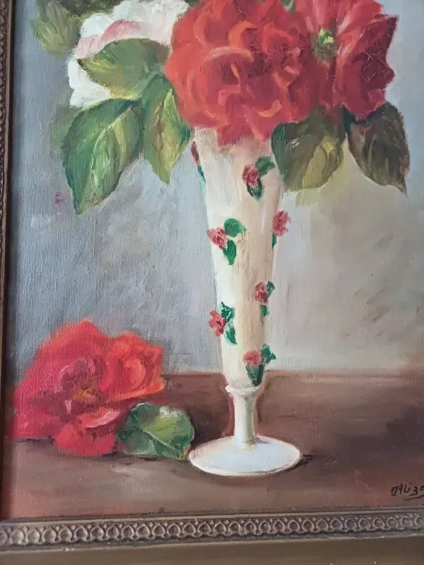 Illustration numéro 4 du produit Tableau nature morte signée Alizard