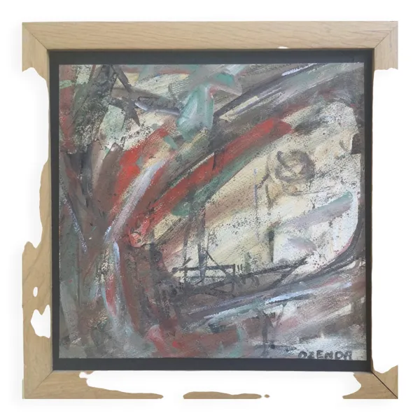 Illustration numéro 4 du produit Composition à la gouache et aquarelle de François OZENDA,1923-1976