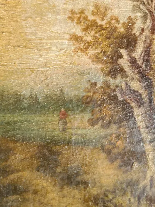 Illustration numéro 4 du produit Paysage aux grands arbres - Huile - Barbizon