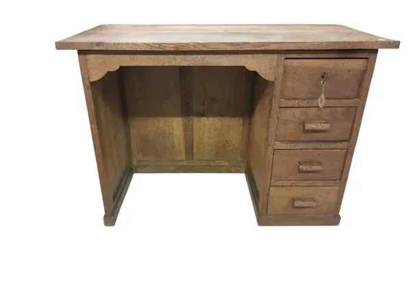 Illustration numéro 4 du produit Bureau Vintage en Chêne - Style René Gabriel - Design Reconstruction