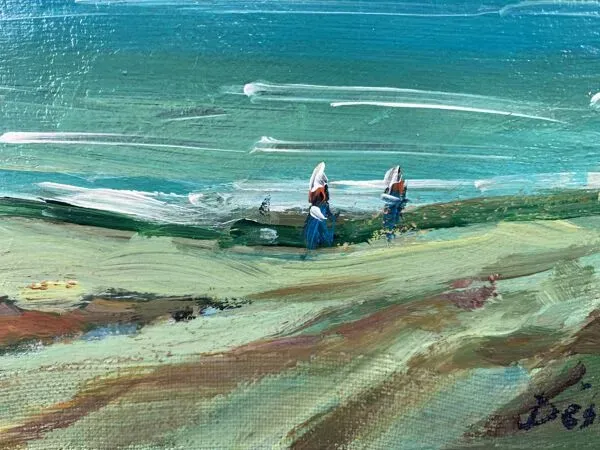 Illustration numéro 4 du produit Tableau marine Désiré-Lucas début XXème huile sur toile