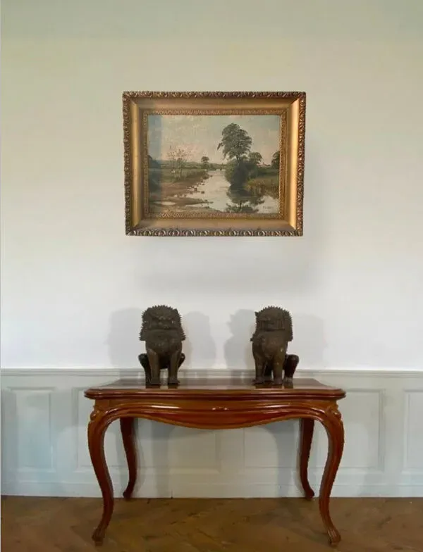 Illustration numéro 4 du produit Paysage de campagne huile sur toile de l'école française 20ème siècle