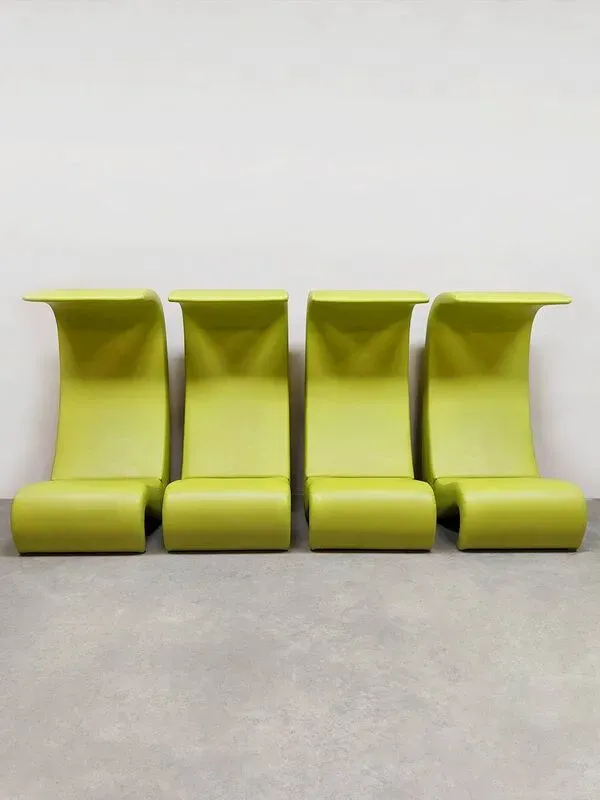 Illustration numéro 4 du produit Fauteuil lounge vintage Amoebe Verner Panton Vitra 1970