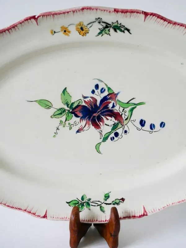 Illustration numéro 4 du produit Plat ovale Montereau HBCM, 1960