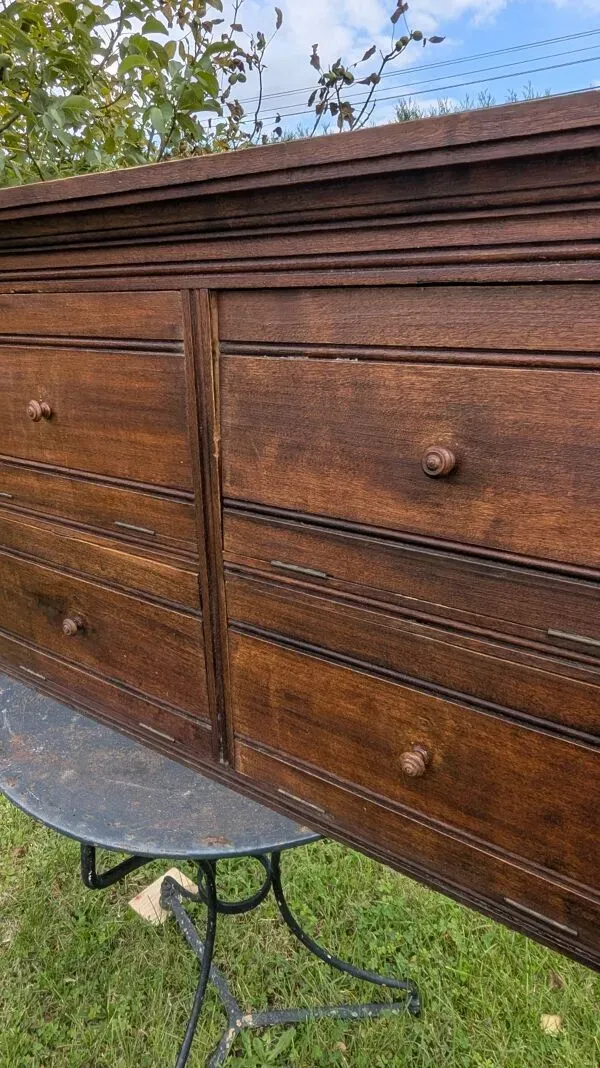 Illustration numéro 4 du produit Meuble de métier étagère de notaire à clapets