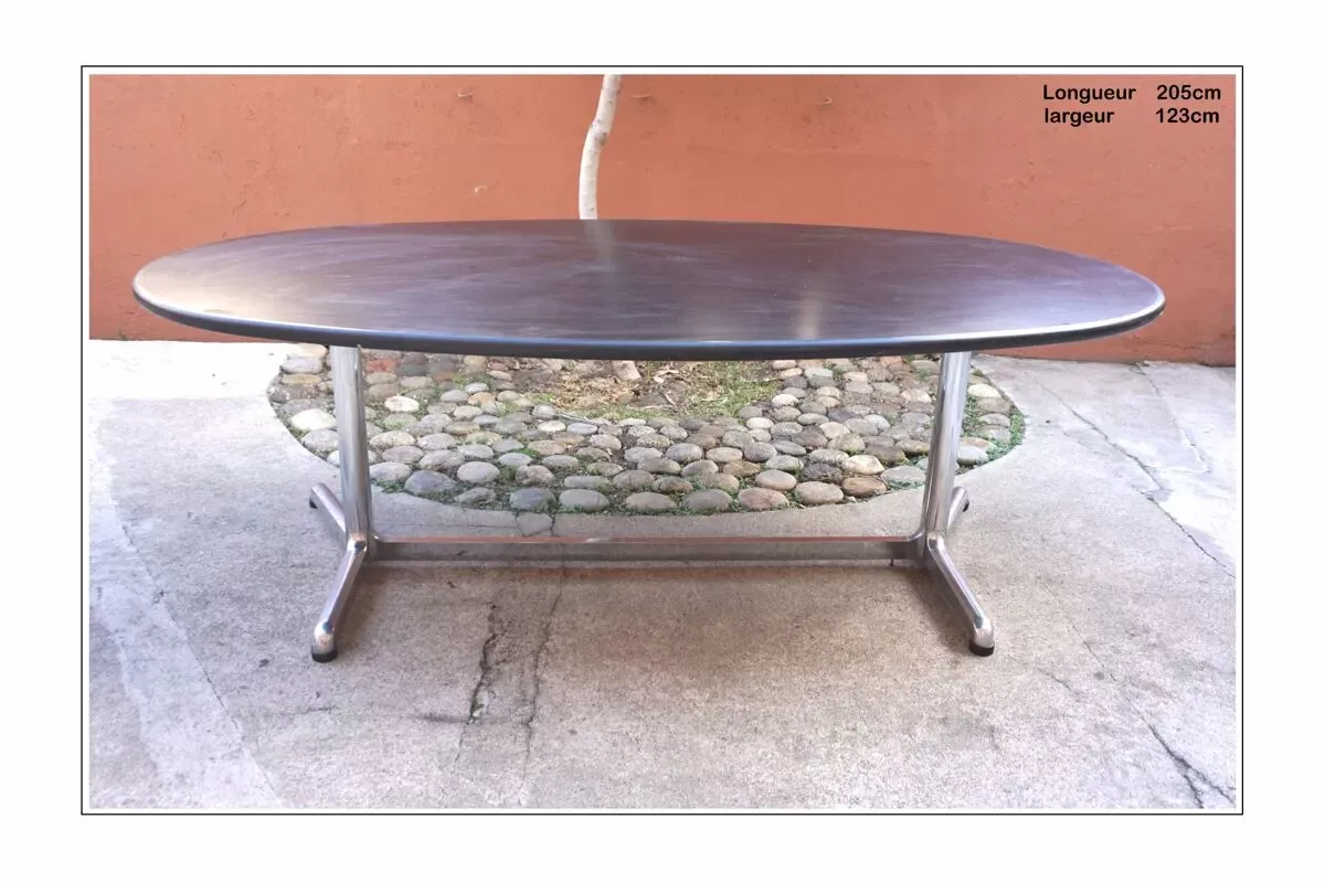 Illustration numéro 4 du produit Table repas ou bureau vintage 60/70 Castelli