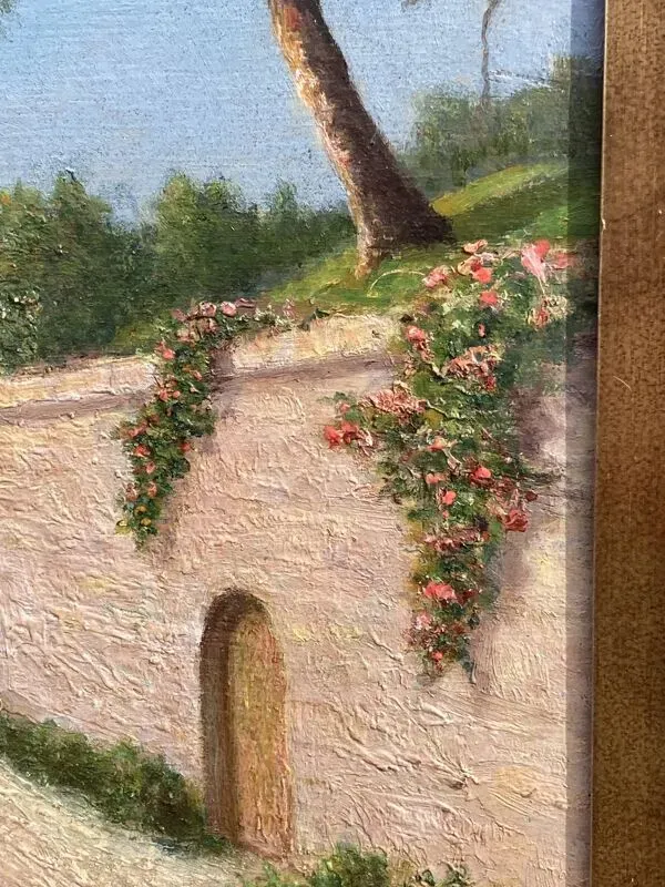 Illustration numéro 4 du produit École Française du XXe siècle, Bord de mer Méditerranéen, huile sur panneau