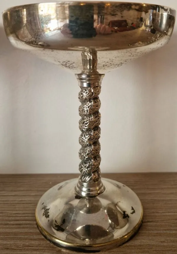 Illustration numéro 4 du produit 4 coupes à dessert argentées, Espagne années 1960