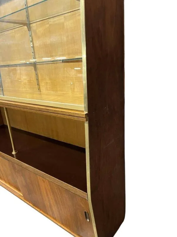 Illustration numéro 4 du produit Vitrine vintage en bois XL haute / armoire murale / meuble