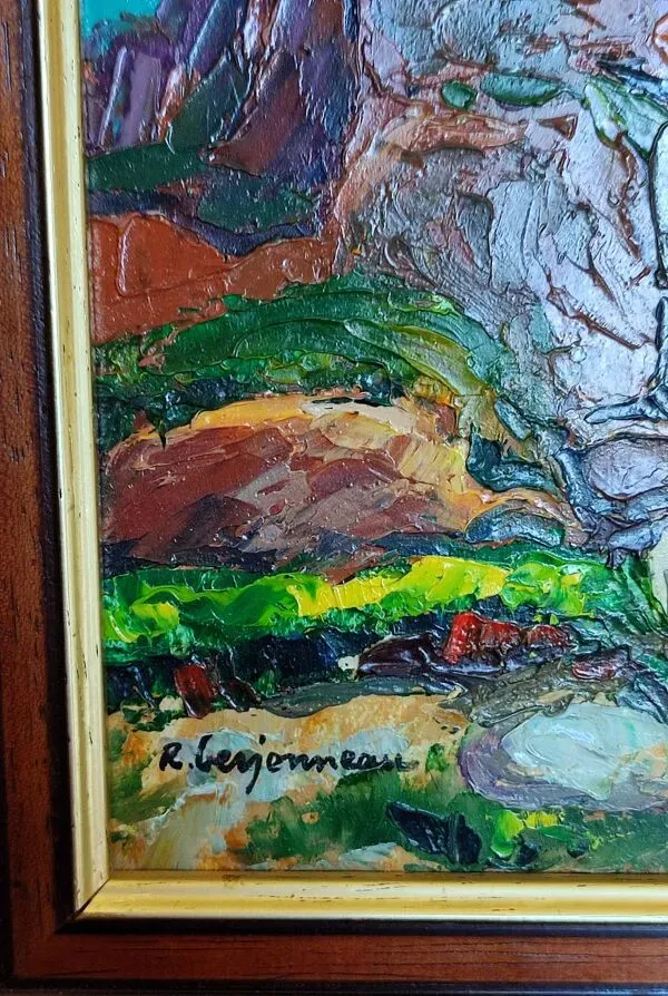 Illustration numéro 4 du produit Mer aux rochers de raoul jehan berjonneau (1911-1988)