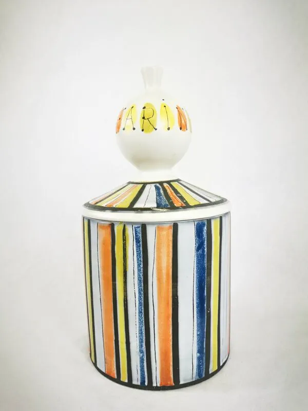 Illustration numéro 4 du produit Pot En Céramique ''farine'' Signé Roger Capron Vallauris