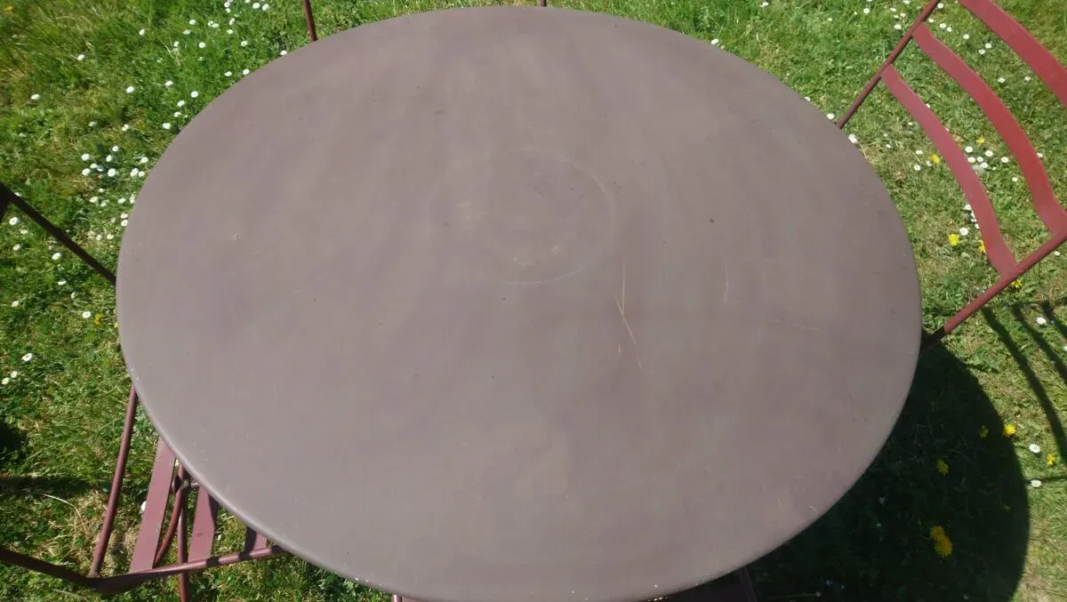 Illustration numéro 4 du produit Table jardin + 4 chaises fer forgé