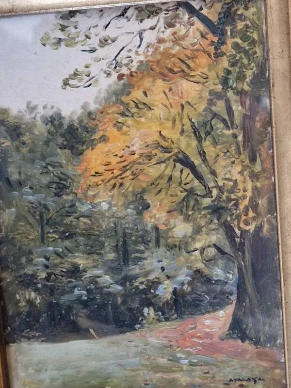 Illustration numéro 4 du produit Enrique Atalaya (1851-1914), peintre espagnol - Huile sur carton - Paysage