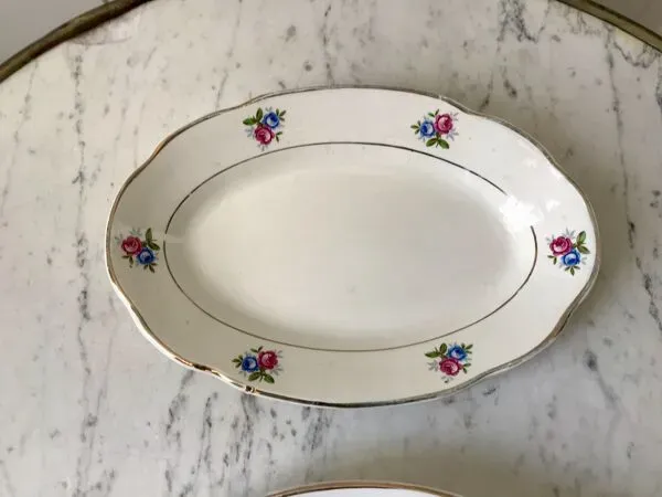 Illustration numéro 4 du produit Duo de raviers digoin sarreguemines petites fleurs années 50