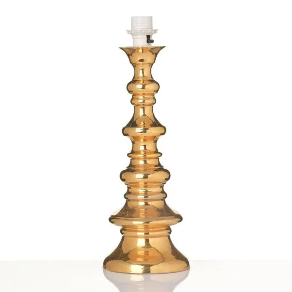 Illustration numéro 4 du produit Bergboms Lampe de table en céramique émaillée or modèle B-25 Suède 960