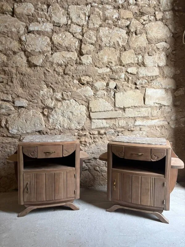 Illustration numéro 4 du produit Paire de table de chevets art deco