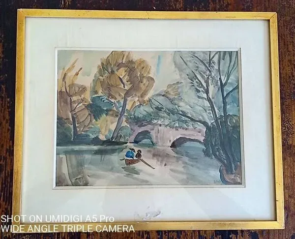 Illustration numéro 4 du produit Jacques laplace (1890-1955) aquarelle - 21 x 29 cm - signée et daté 1921