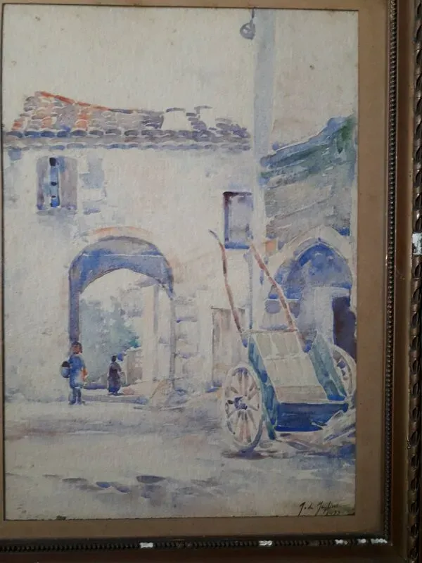 Illustration numéro 4 du produit Tableau ancien de l'école de Nancy