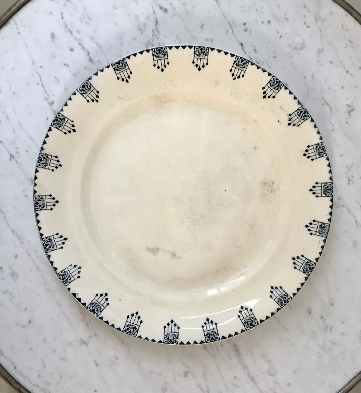 Illustration numéro 4 du produit Plat rond Terre de Fer A&C modèle ''Rotterdam'' fin XIXème