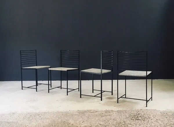 Illustration numéro 4 du produit Postmodern Alice Dining Chairs from Cidue, Italy 1980s, Set of 4