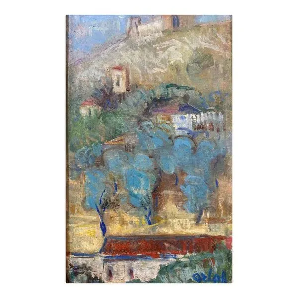 Illustration numéro 4 du produit Huile sur toile d'Alexander Orloff (1899 – 1979), Village de montagne