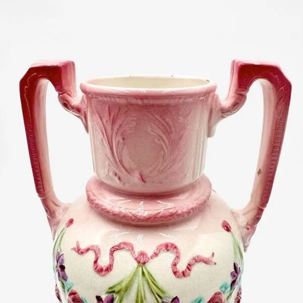 Illustration numéro 4 du produit Vase Art Nouveau en barbotine Longchamp Terre de Fer