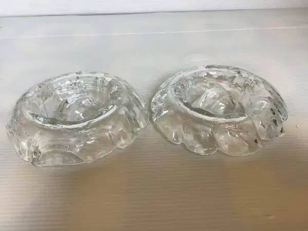 Illustration numéro 4 du produit Paire de coquetiers scandinave orrefors Sweden