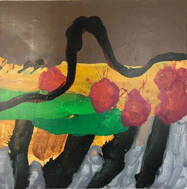 Illustration numéro 4 du produit Acrylique sur toile de delphine epron (1967).sentier,2006