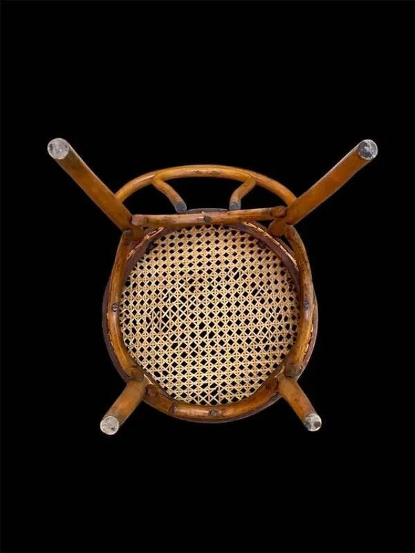 Illustration numéro 4 du produit Chaise bistrot Horgen Glaris en bois courbé et cannage, Suisse, vers 1900