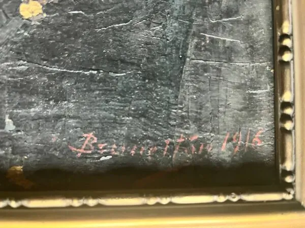 Illustration numéro 4 du produit Portrait de 1916 signé par Jean Auguste Brunetton