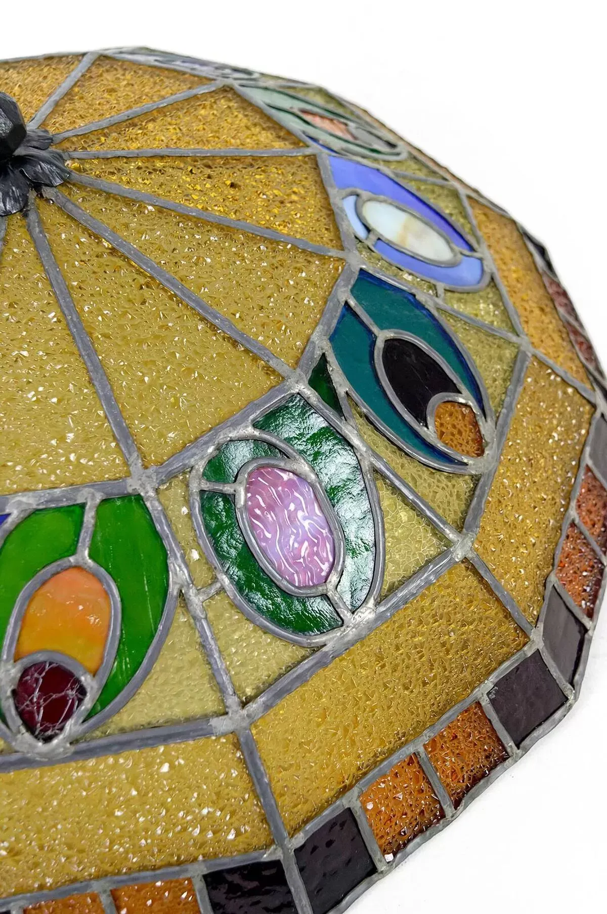 Illustration numéro 4 du produit Lustre Art Déco en fer forgé par Augustin Louis Calmels, France, Circa 1920