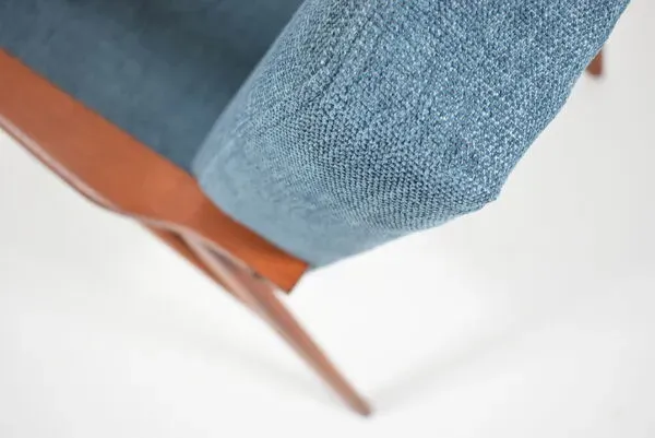 Illustration numéro 4 du produit Fauteuil original « Snieżnik » années 1960, bleu