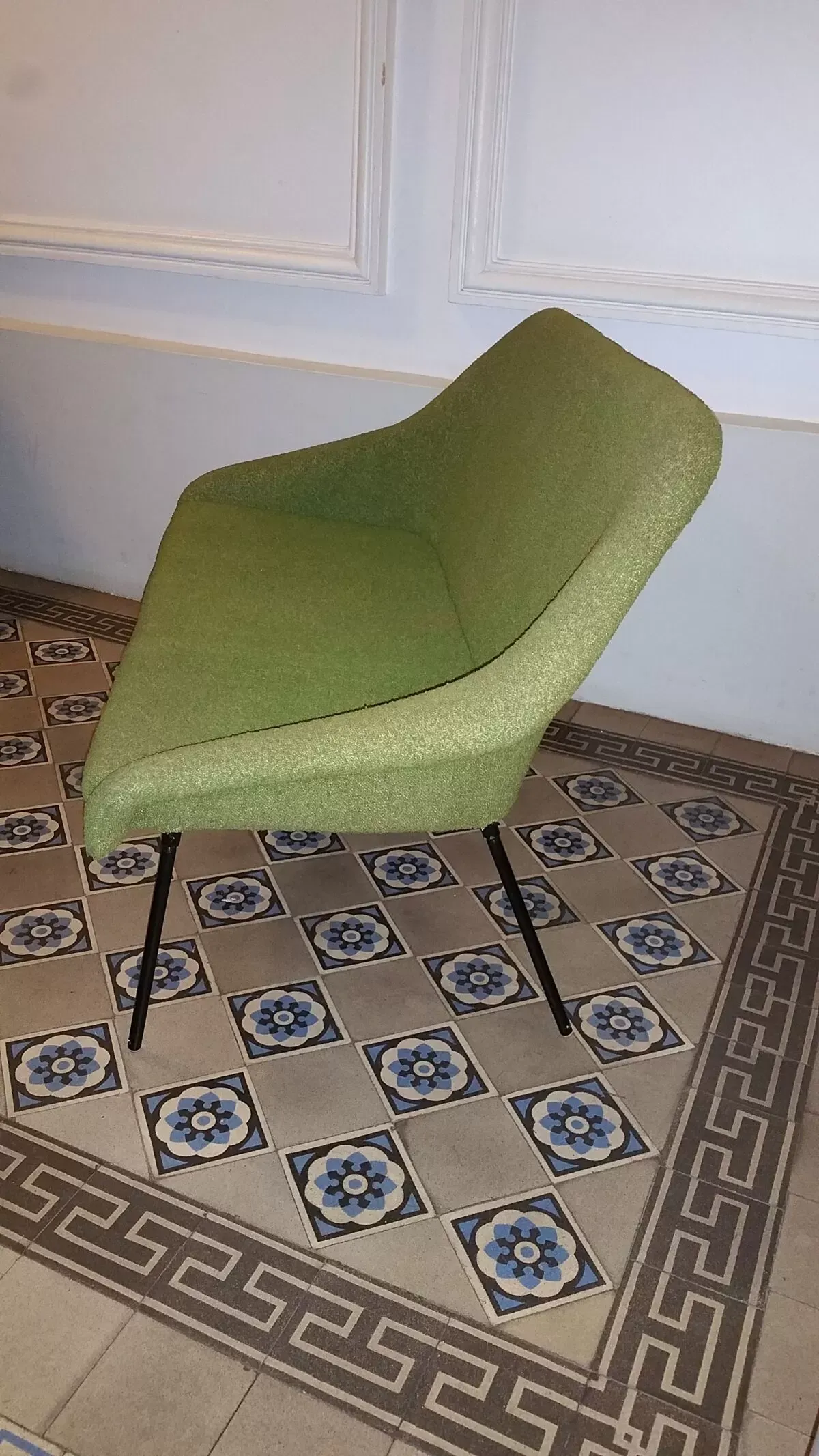 Illustration numéro 4 du produit Canapé année 50 vert style Fritz Neth