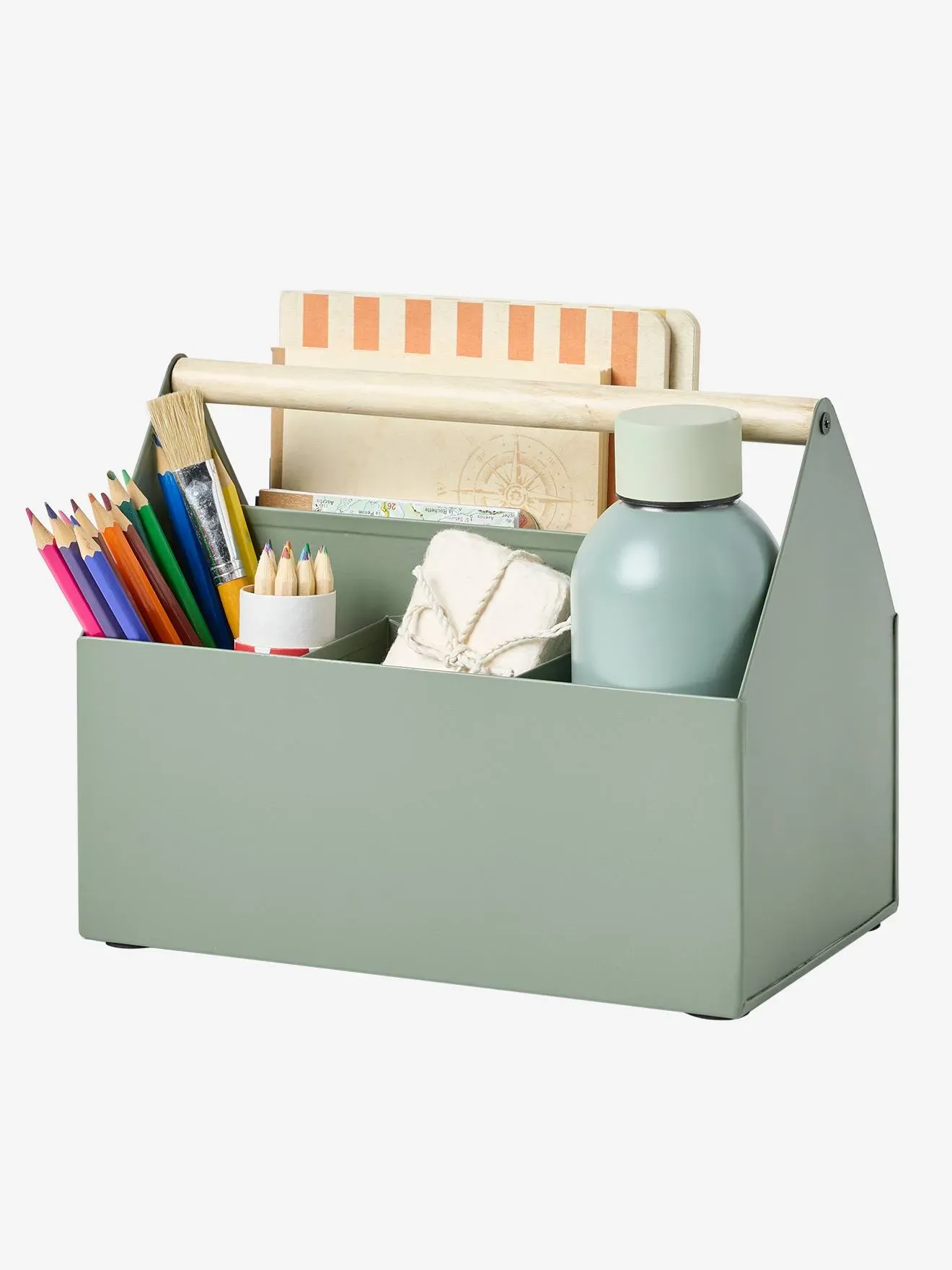 Illustration numéro 4 du produit Pot à crayons maison vert sauge