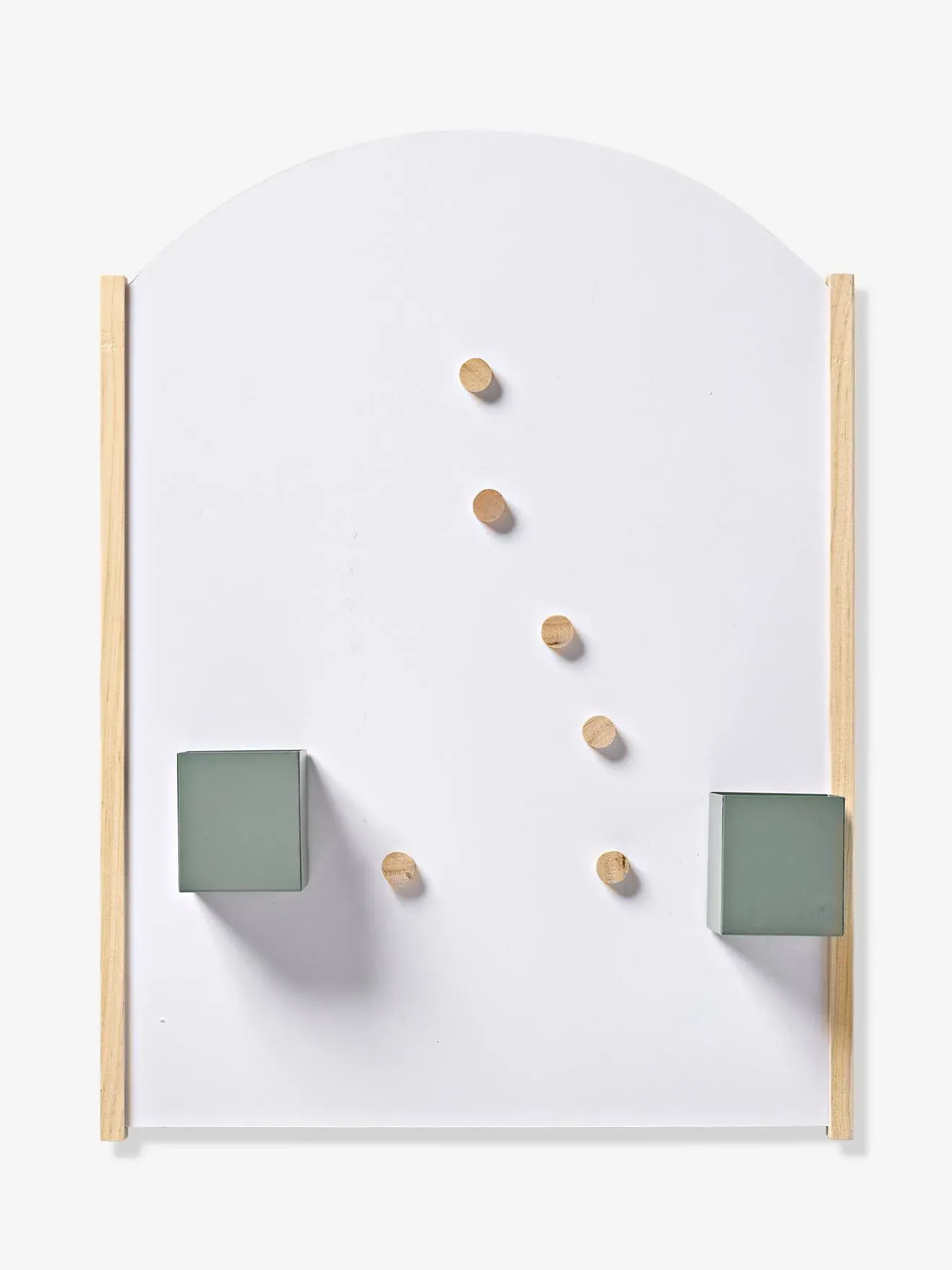 Illustration numéro 4 du produit Pêle-mêle métal et bois beige