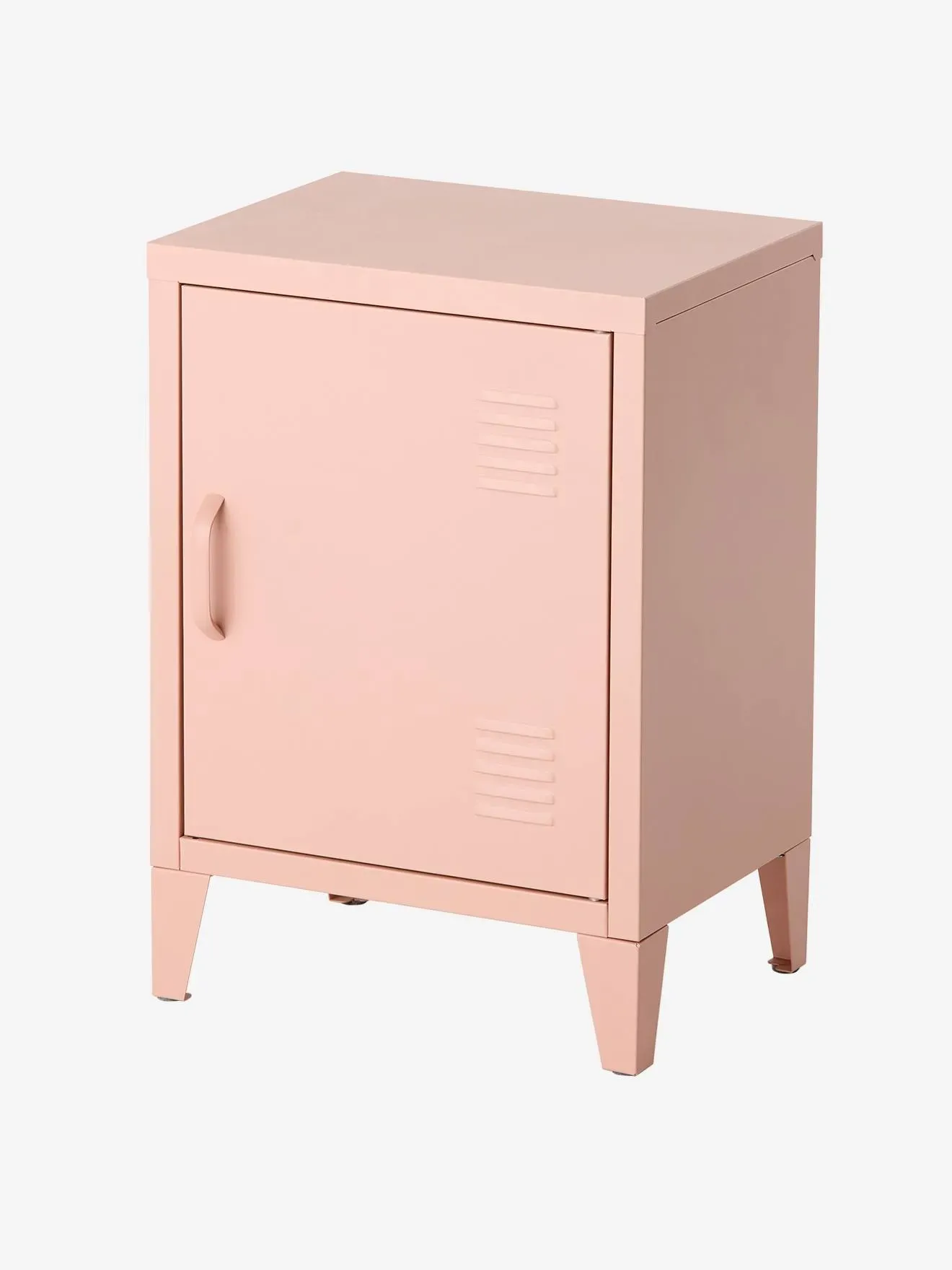 Illustration numéro 4 du produit Table de chevet 1 porte en métal rose