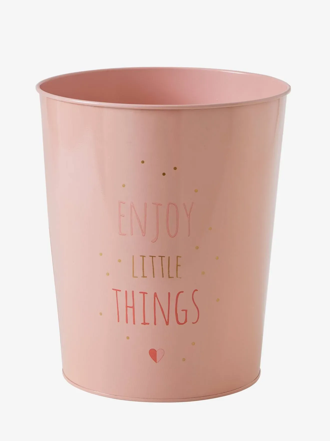 Illustration numéro 4 du produit Corbeille en métal rose