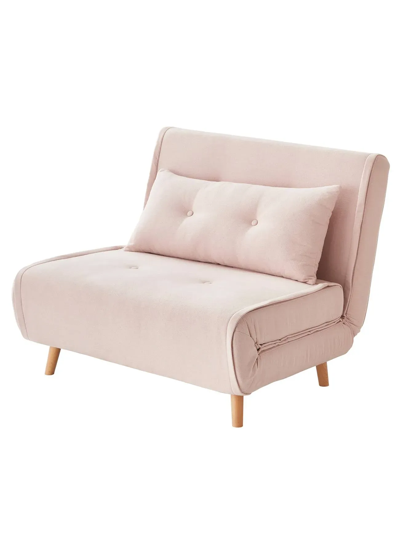 Illustration numéro 4 du produit Banquette convertible 1 place vieux rose