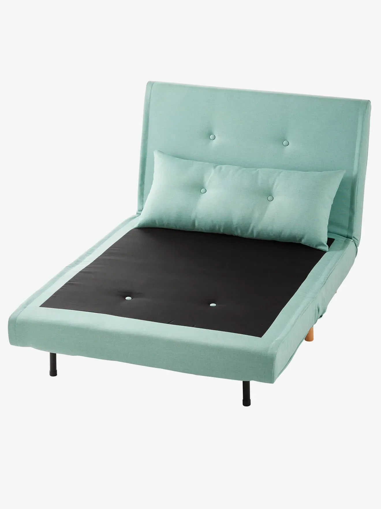 Illustration numéro 4 du produit Banquette convertible 1 place vert d'eau